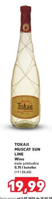 Wino TOKAJI MUSCAT promocja