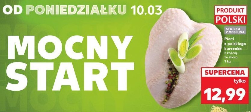 Pierś kurczaka ze skórą i kością promocja w Kaufland