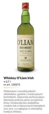 Whiskey O'Liam Irish 0,7l promocja w Makro