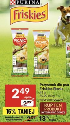 Przysmak dla psa Friskies Picnic promocja w Delikatesy Centrum