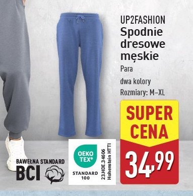 Spodnie dresowe męskie Up2fashion promocja w Aldi