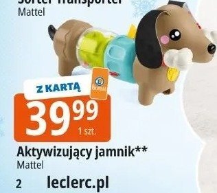 Aktywizujący jamnik Mattel promocja w Leclerc