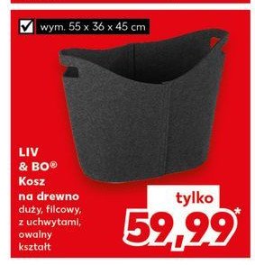 Kosz na drewno 55 x 36 x 45 cm Liv & bo promocja