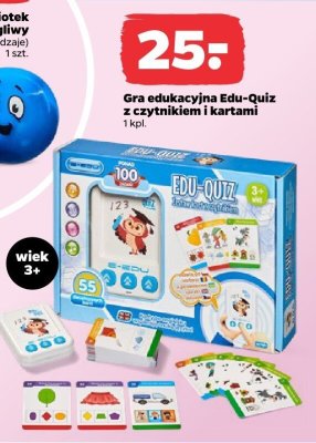 Gra edukacyjna Edu-Quiz z czytnikiem i kartami promocja w Netto