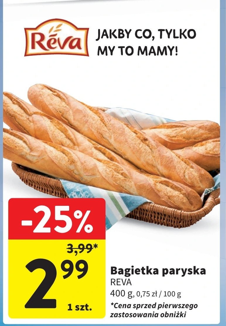 Bagietka paryska Reva promocja