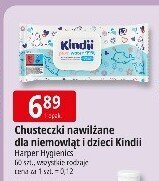 Chusteczki nawilżane dla niemowląt i dzieci Kindii Hangar Hygienics promocja w Leclerc