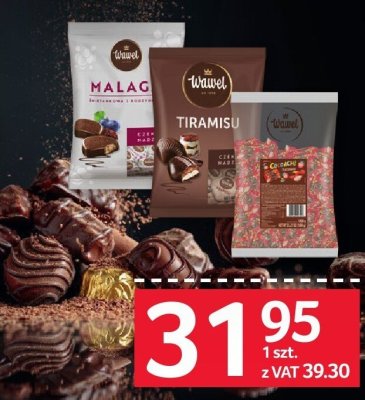 Cukierki Wawel Malaga śmietankowa z rodzynkami promocja w Selgros