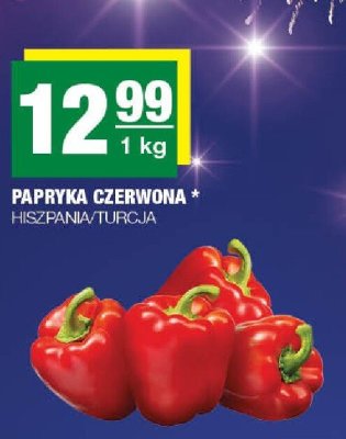 Papryka czerwona Hiszpania/Turcja promocja w SPAR