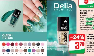 Lakier do paznokci Hybrid Gel Delia różne kolory promocja w Dino