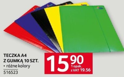 Teczka A4 z gumką promocja w Selgros