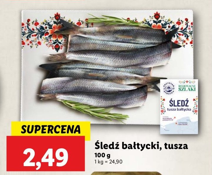 Śledź bałtycki tusze promocja w Lidl