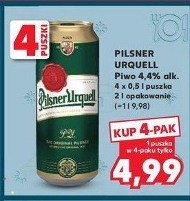 Piwo Pilsner urquell promocja w Kaufland