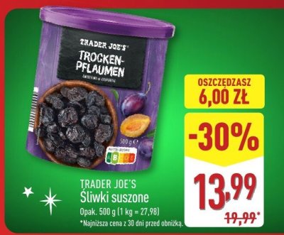 Śliwki suszone promocja w Aldi