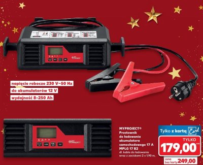 Prostownik do ładowania akumulatora samochodowego 17 A MPLG 17 B2 promocja w Kaufland