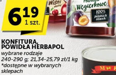 Konfitura, powidła Herbapol promocja w Groszek
