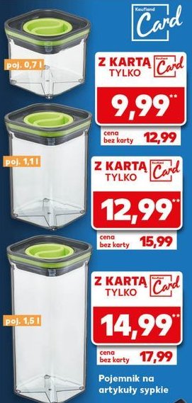 Pojemnik na artykuły sypkie 1.5 l promocja