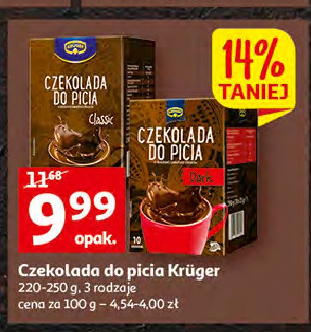 Czekolada do picia dark Kruger promocja