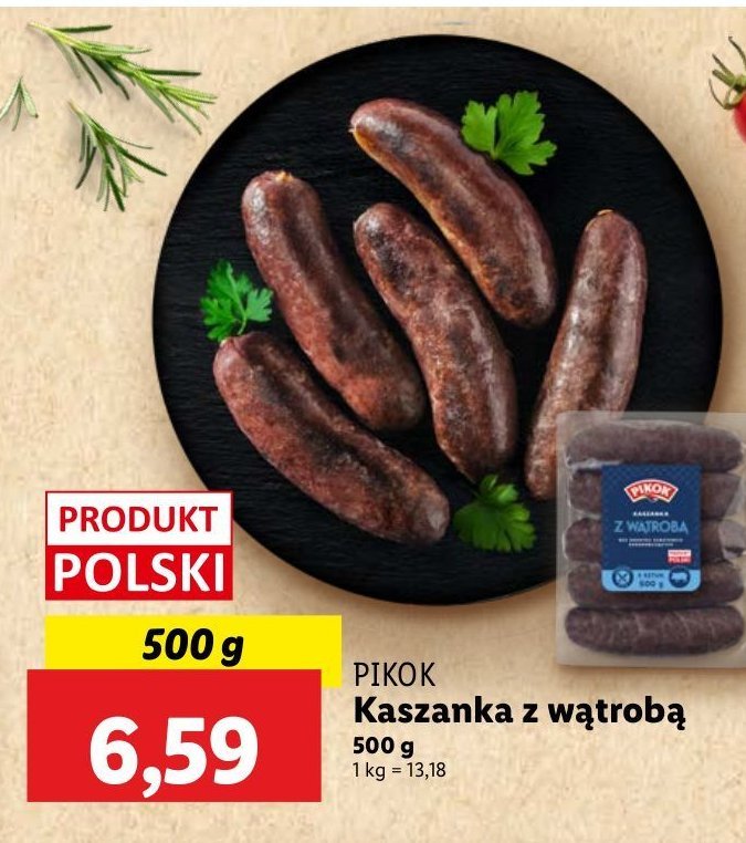 Kaszanka z w膮tr贸bk膮 Pikok promocja