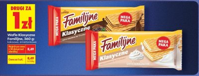 Wafle Klasyczne, 360 g: kakaowe promocja w Biedronka