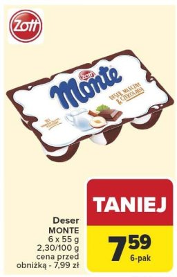 Deser MONTE promocja w Carrefour