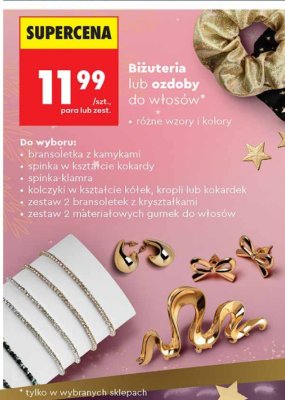 Biżuteria lub ozdoby do włosów so  promocja w Biedronka