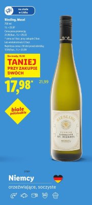 Wino Riesling Mosel 750 ml promocja