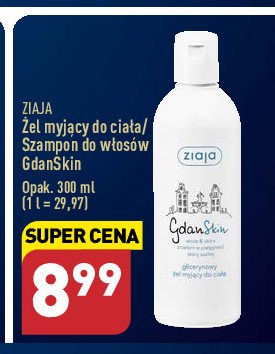 Morski szampon do włosów nawilżający Ziaja gdanskin promocja