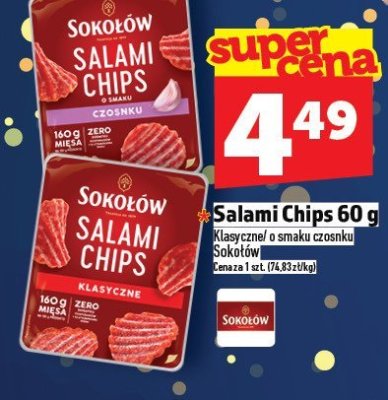 Salami Chips 60 g promocja w TOPAZ
