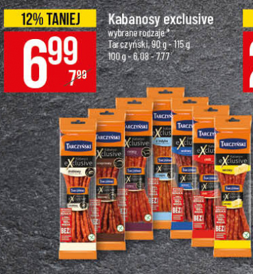 Kabanosy chilli bez glutenu Tarczy艅ski kabanos exclusive promocja