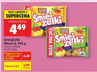 Śmiejżelki Nimm 2, 145 g promocja w Biedronka