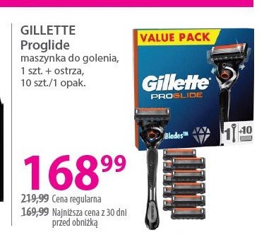 Maszynka do golenia + 10 wkładów Gillette fusion 5 proglide promocja w Hebe