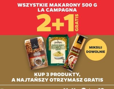 Makaron 500 g wszystkie rodzaje promocja w Netto