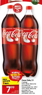 Coca-Cola, 2 l 2 rodzaje promocja w Twój Market