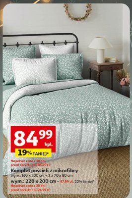 Komplet pościeli z mikrofibry promocja w Auchan