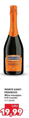 Wino musujące MONTE SANTI PROSECCO 0,75 l butelka promocja w Kaufland