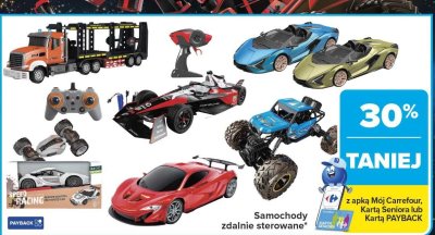 Samochody zdalnie sterowane promocja w Carrefour