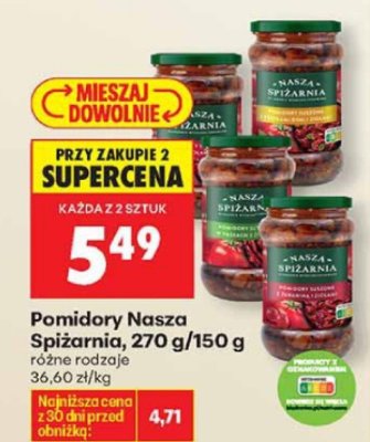 Pomidory, różne rodzaje promocja w Biedronka