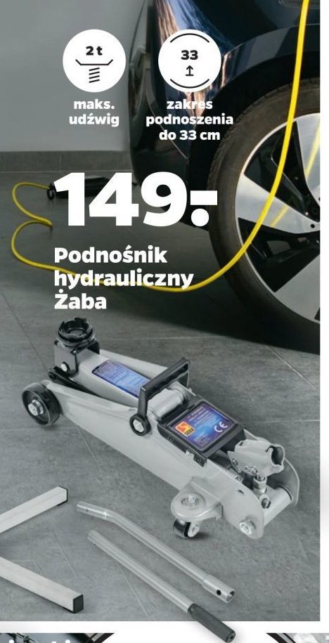 Podnośnik hydrauliczny 2t żaba promocja