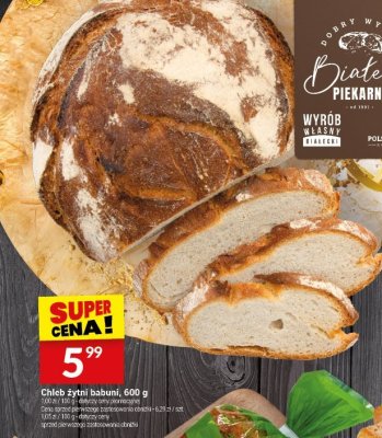 Chleb żytni babuni, 600 g promocja w Twój Market