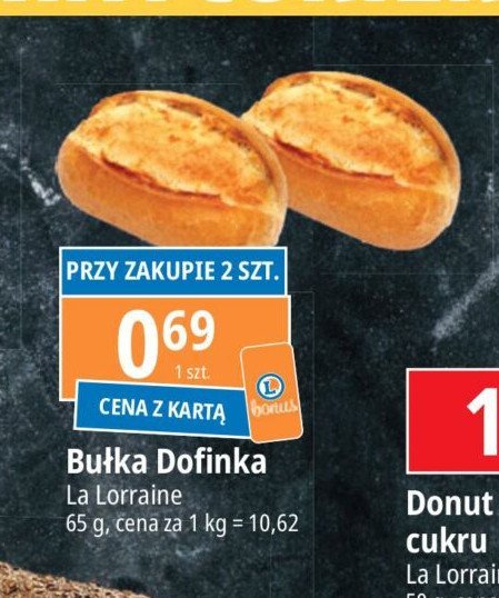 Bułka dofinka La lorraine promocja