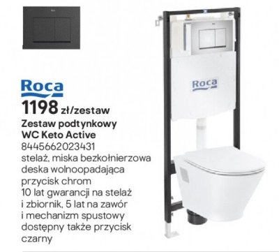 Zestaw podtynkowy WC Keto Active promocja w Castorama