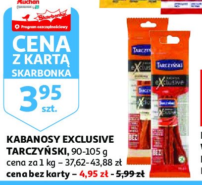 Kabanosy paprykowe Tarczyński exclusive promocja