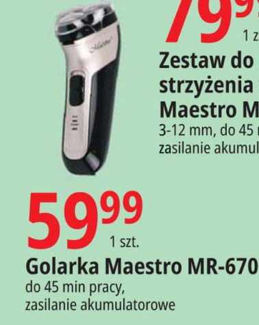 Golarka mr-670 MAESTRO promocja