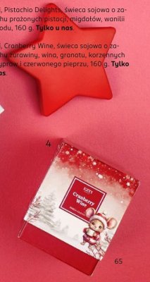 Świeca sojowa Cranberry Wine promocja w Rossmann