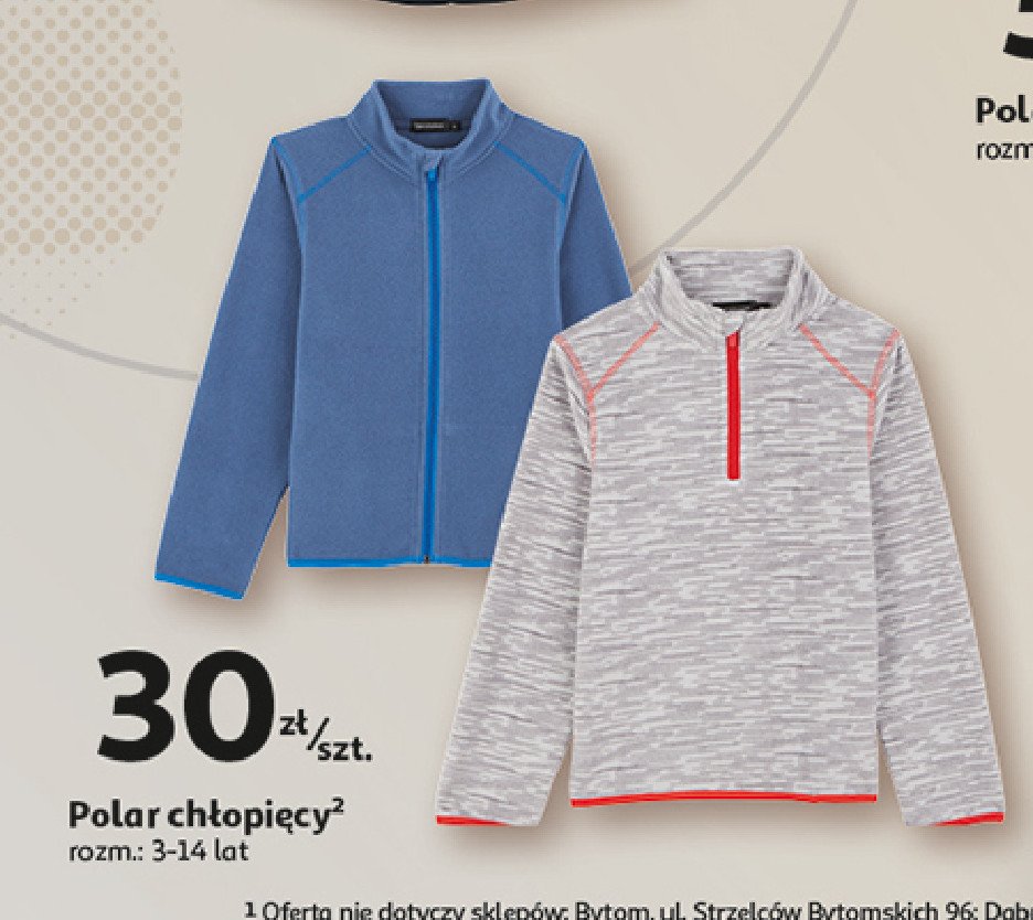 Bluza polarowa chłopięca Auchan inextenso promocja