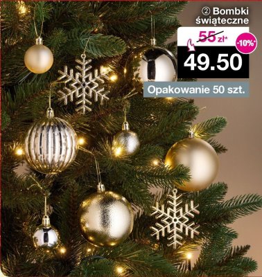 Bombki świąteczne opakowanie 50 szt. promocja w Woolworth