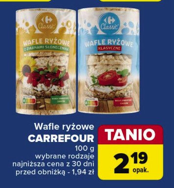 Wafle ryżowe Carrefour promocja