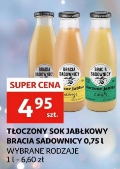 Sok tłoczony jabłko i mięta Bracia sadownicy promocja