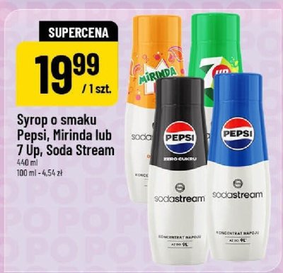 Syrop o smaku Pepsi, Mirinda lub 7 Up, Soda Stream promocja w POLOmarket