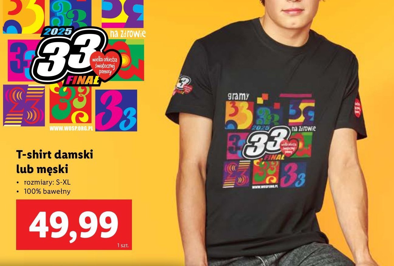 Koszulka damska s-l wośp promocja w Lidl